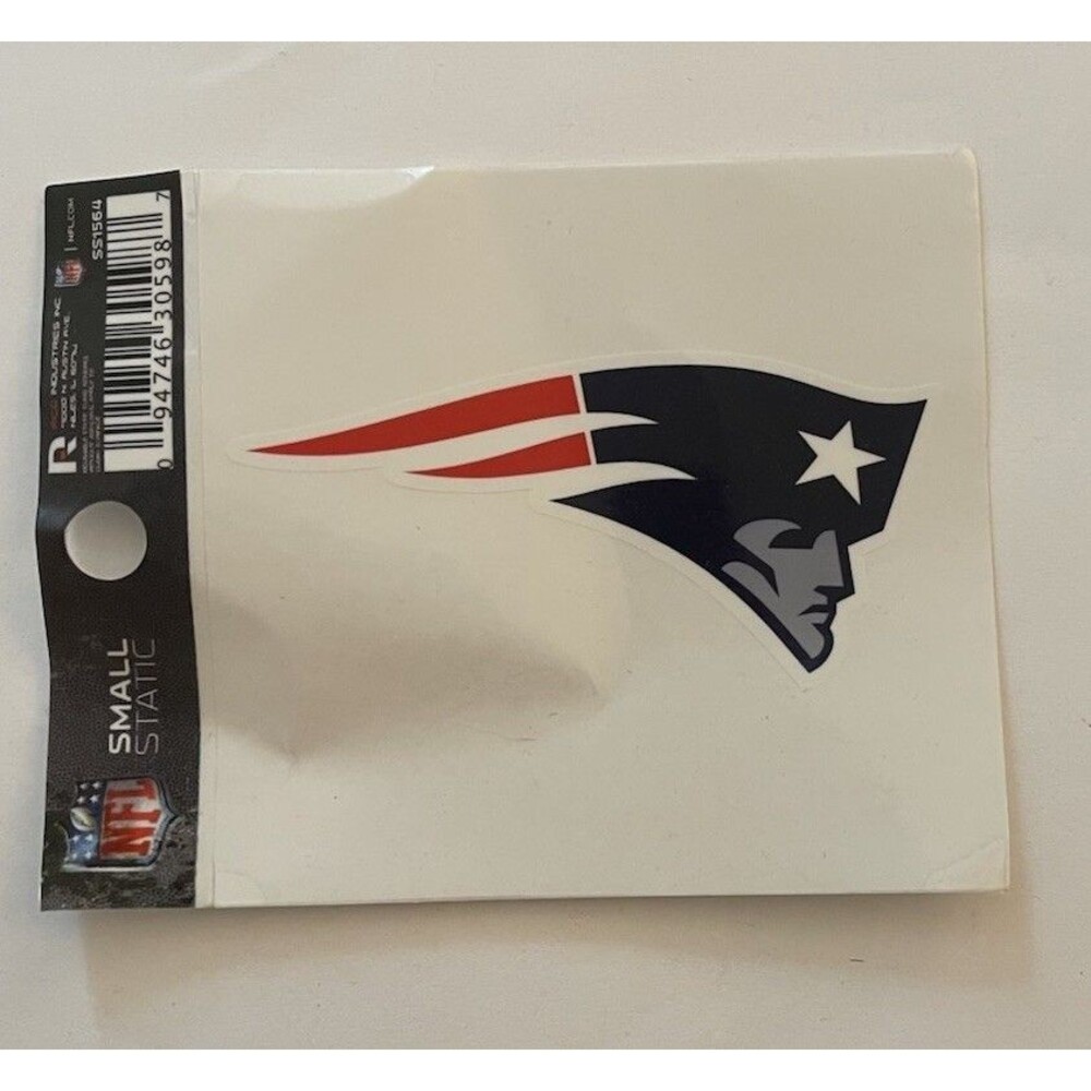 New England Patriots NFL 3.5" Small Static Cling Car Window Decal Super Bowl 60